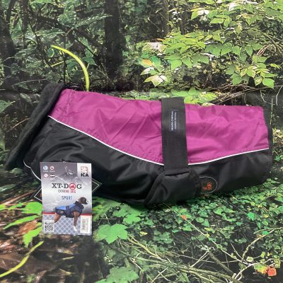 ABRIGO LLUVIA PARA PERROS TALLA 45 FUCS